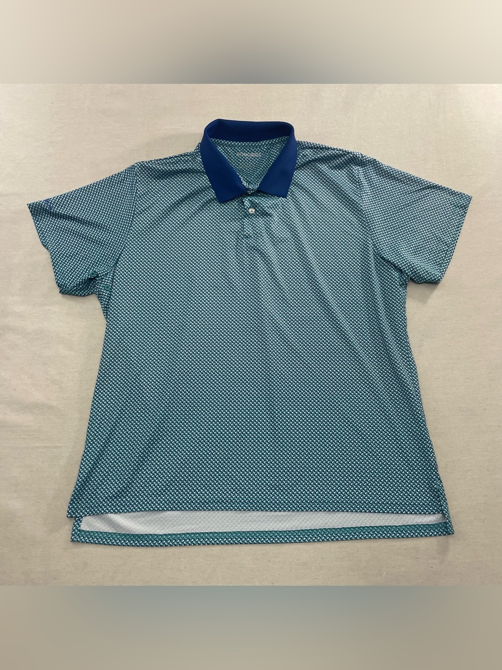 Bonobos Golf Polo Shirt Mens Large Floral Standard Fit Performance Wave Print